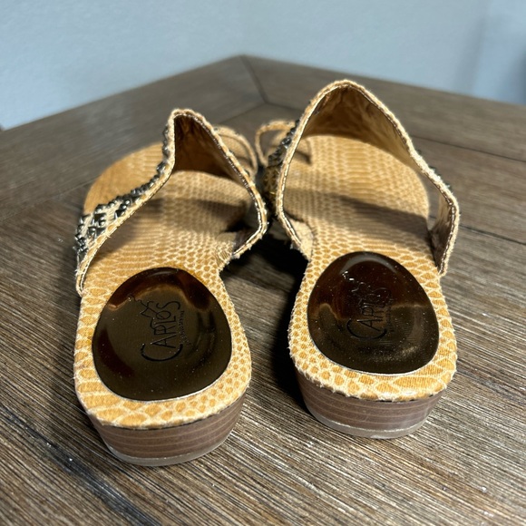 Carlos Santana Ring Toe Leather Sandals size 7 - Picture 7 of 9